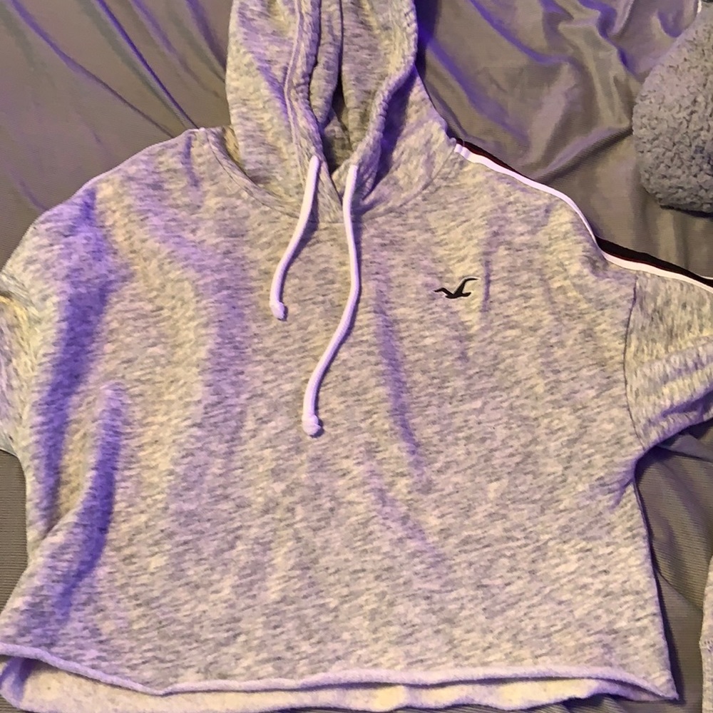 cropped sweatshirt